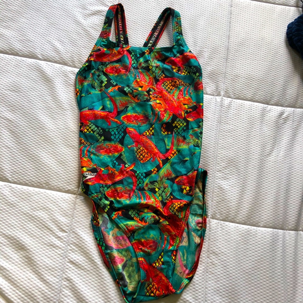 90s Vintage Speedo Swimsuit high cut One Piece